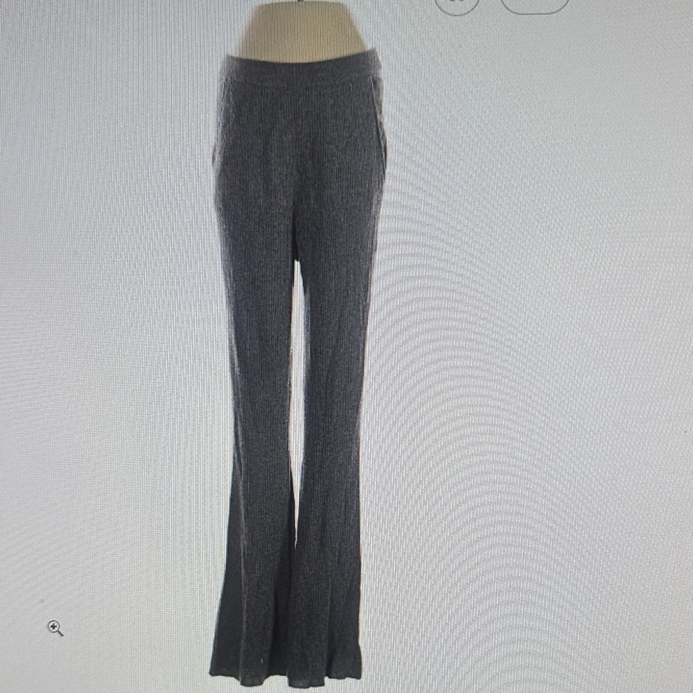 Favorite Daughter Gray Wide-Leg Track Pants